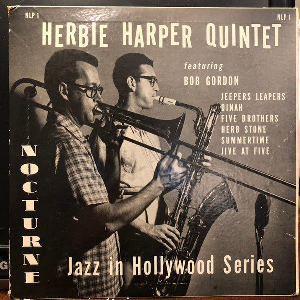 Herbie Harper Quintet : Jazz In Hollywood Series (10", Album, Mono)