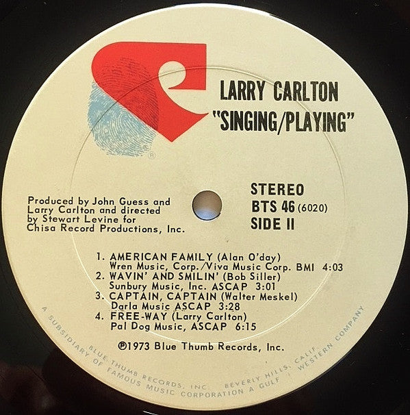 Larry Carlton : Singing / Playing (LP, Album, Ter)