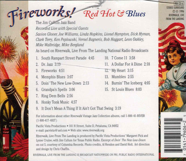 The Jim Cullum Jazz Band With Joe Williams, Savion Glover, Clark Terry, Linda Hopkins, Lionel Hampton & Dick Hyman : Fireworks! Red Hot & Blues (CD, Album)