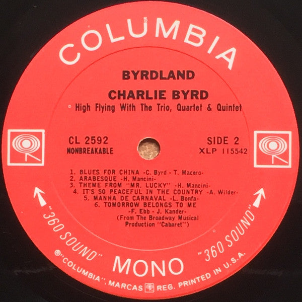 Charlie Byrd : Byrdland (LP, Album, Mono, Pit)