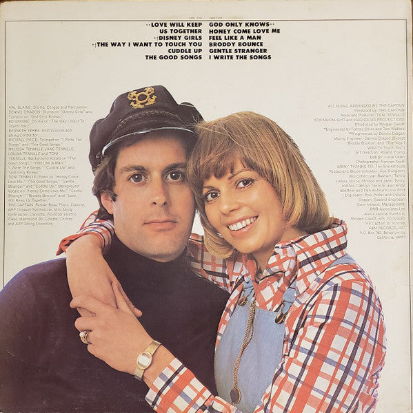 Captain And Tennille : Love Will Keep Us Together (LP, Album, Ter)