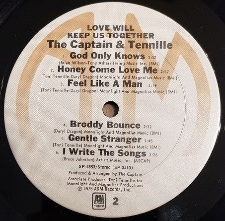 Captain And Tennille : Love Will Keep Us Together (LP, Album, Ter)