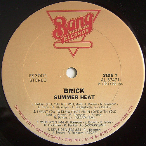 Brick : Summer Heat (LP, Album)