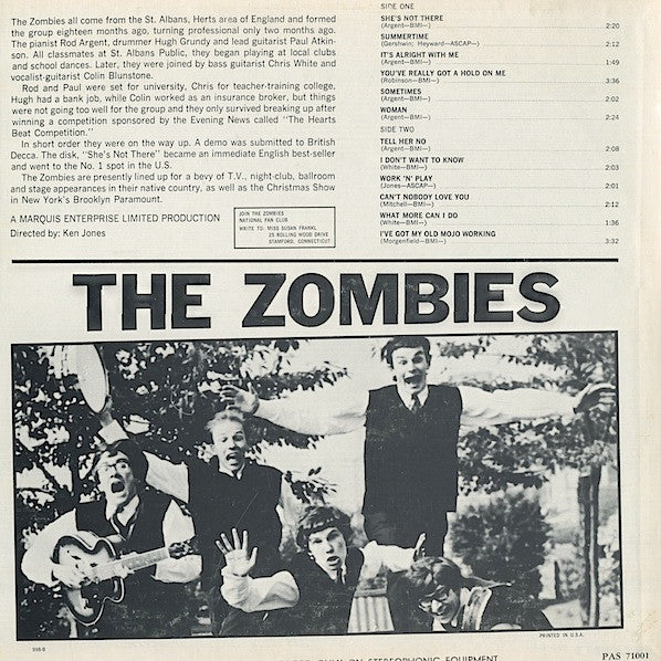 The Zombies : The Zombies (LP, Album)