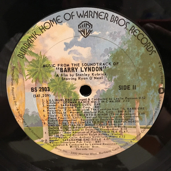 Various : Music From The Soundtrack Of Barry Lyndon (LP, Album, San)