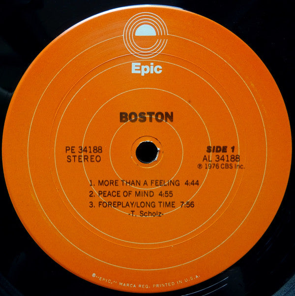 Boston : Boston (LP, Album, Pit)