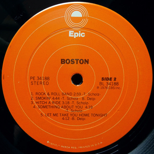 Boston : Boston (LP, Album, Pit)