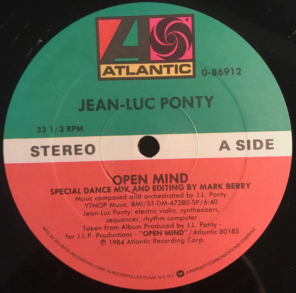 Jean-Luc Ponty : Open Mind (12")