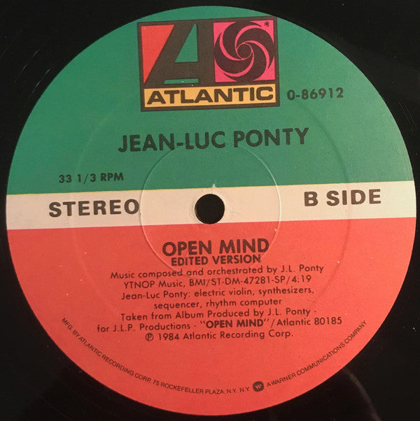 Jean-Luc Ponty : Open Mind (12")