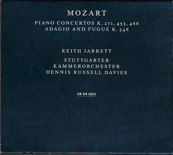 Wolfgang Amadeus Mozart, Keith Jarrett, Stuttgarter Kammerorchester, Dennis Russell Davies : Piano Concertos K. 271, 453, 466 / Adagio And Fugue K. 546 (2xCD, Album)