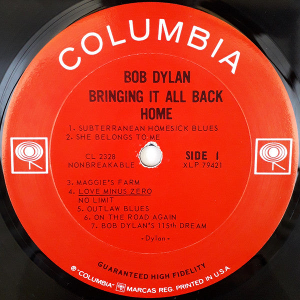 Bob Dylan : Bringing It All Back Home (LP, Album, Mono, Ter)