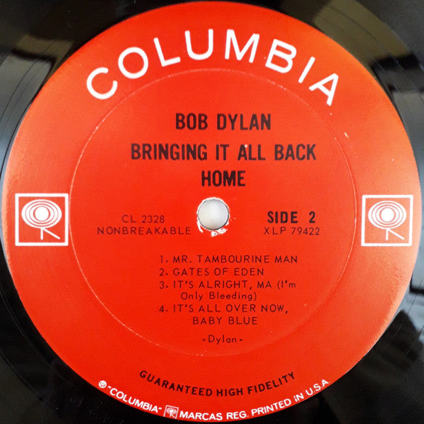 Bob Dylan : Bringing It All Back Home (LP, Album, Mono, Ter)