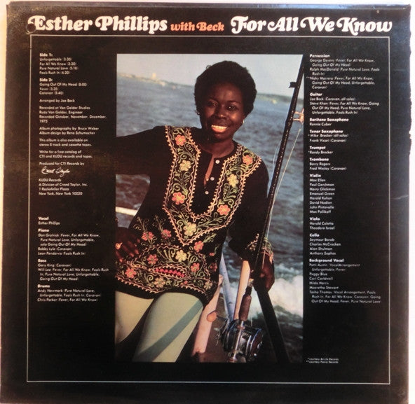 Esther Phillips With Joe Beck : For All We Know (LP, Album)