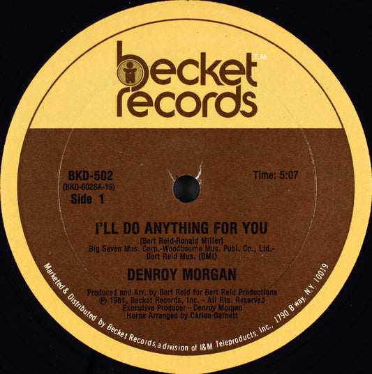 Denroy Morgan : I'll Do Anything For You (12", Single)