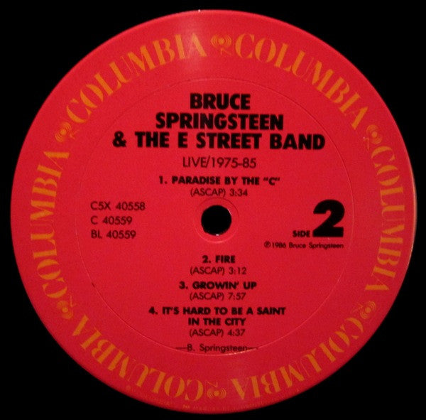 Bruce Springsteen & The E-Street Band : Live / 1975-85 (5xLP, Album, Eur + Box)