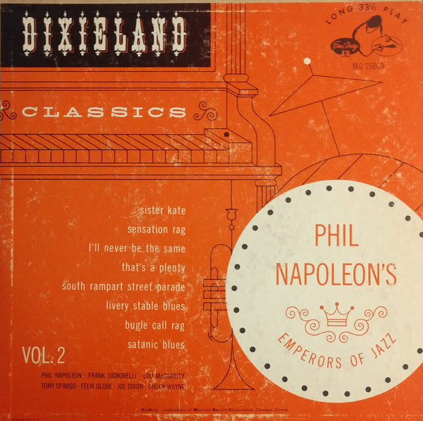 Napoleon's Emperors : Dixieland Classics Vol. 2 (10", Album, RE)