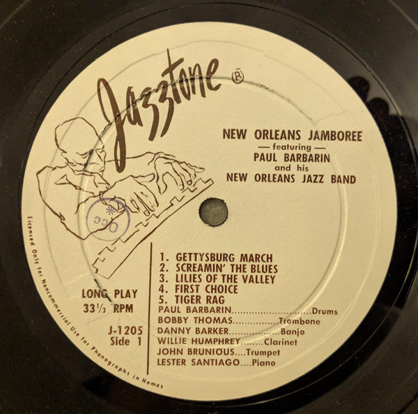 Paul Barbarin And His Jazz Band : New Orleans Jamboree (LP)