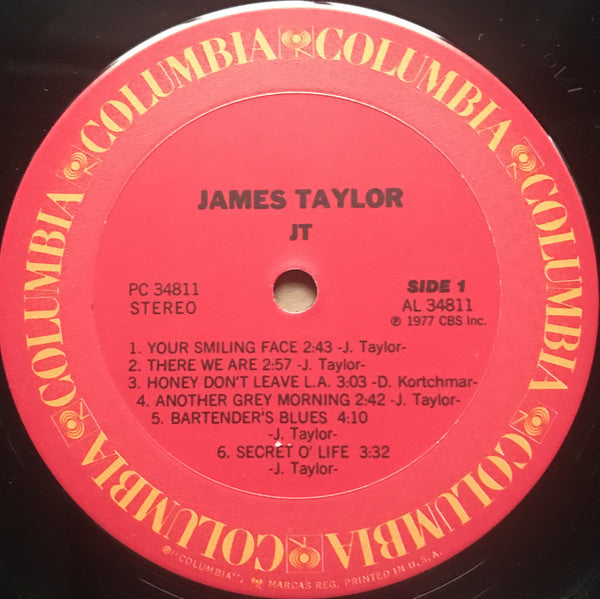 James Taylor (2) : JT (LP, Album, Pit)