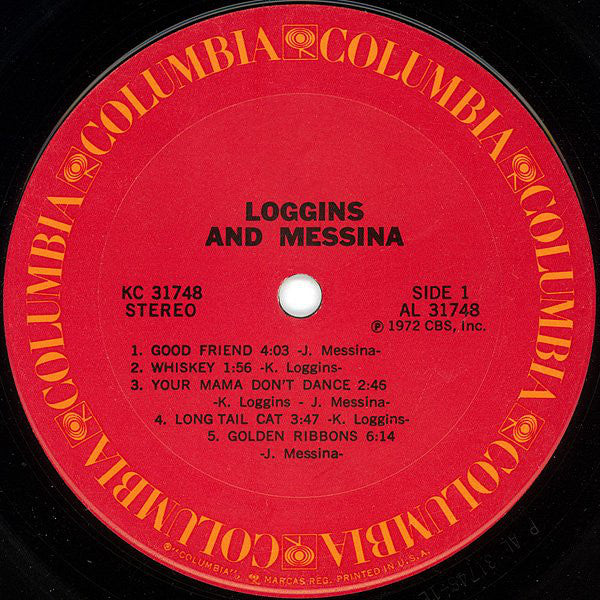 Loggins And Messina : Loggins And Messina (LP, Album, Pit)