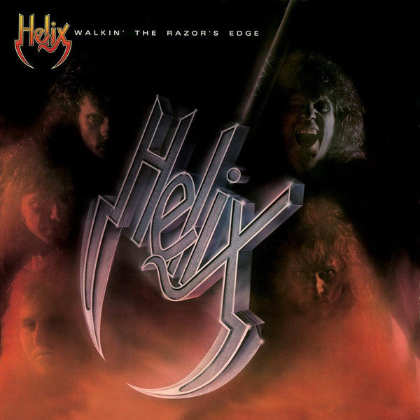 Helix (3) : Walkin' The Razor's Edge (LP, Album, Win)