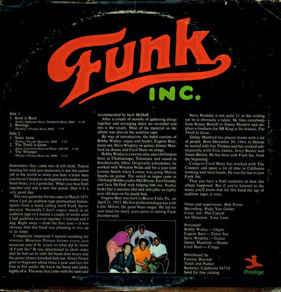 Funk Inc. : Funk Inc. (LP, Album)