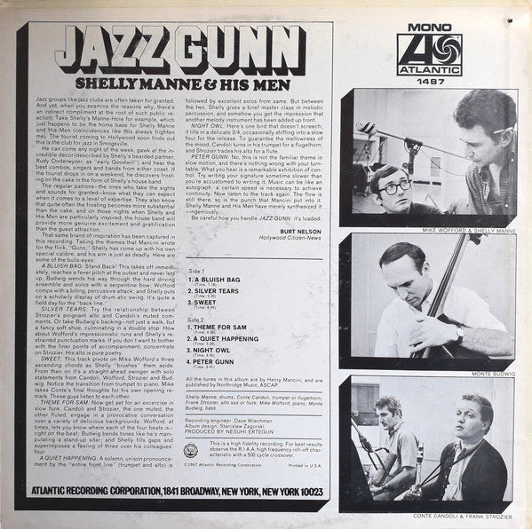 Shelly Manne & His Men : Jazz Gunn (LP, Album, Mono, Ter)