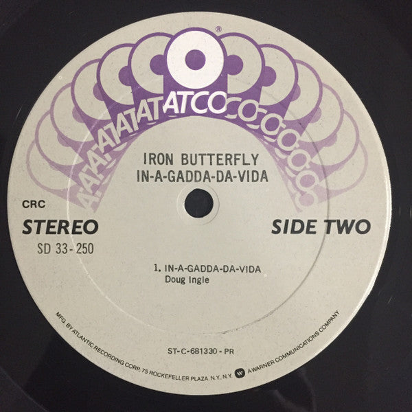 Iron Butterfly : In-A-Gadda-Da-Vida (LP, Album, Club, RP)