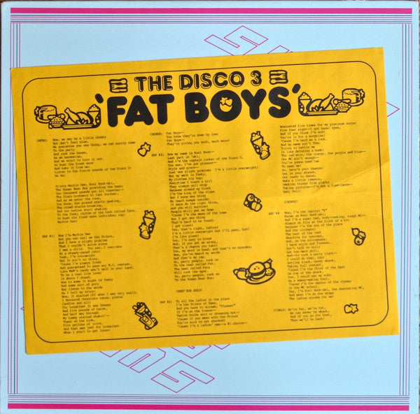 Disco 3 : Fat Boys (12", Promo)