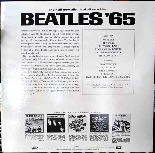 The Beatles : Beatles '65 (LP, Album, RE, Win)