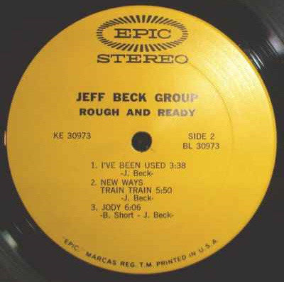 Jeff Beck Group : Rough And Ready (LP, Album, Pit)