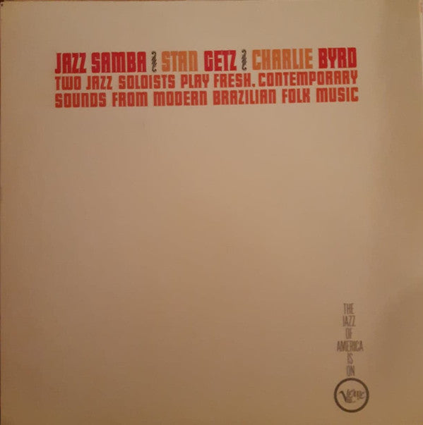 Stan Getz, Charlie Byrd : Jazz Samba (LP, Album, Gat)