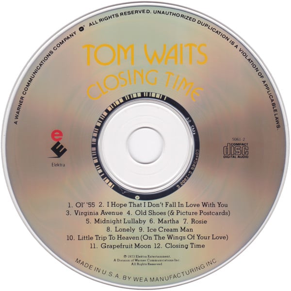 Tom Waits : Closing Time (CD, Album, RE)