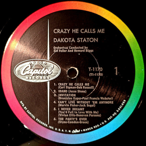 Dakota Staton : Crazy He Calls Me (LP, Album, Mono, RP, Sca)