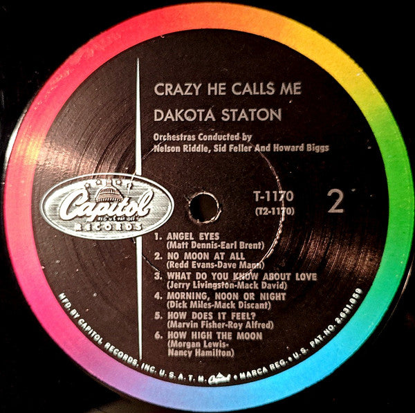 Dakota Staton : Crazy He Calls Me (LP, Album, Mono, RP, Sca)