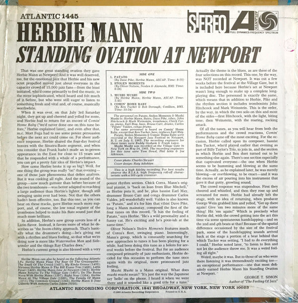 Herbie Mann : Standing Ovation At Newport (LP, Album)