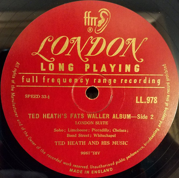 Ted Heath And His Music : The Music Of Fats Waller (LP, Album, Mono)