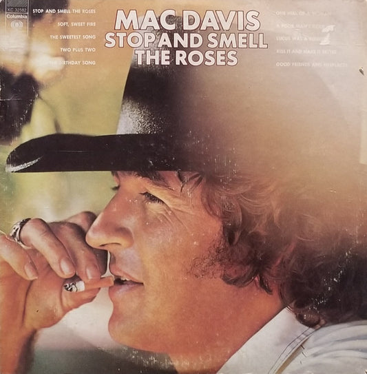 Mac Davis : Stop And Smell The Roses (LP, Album, San)