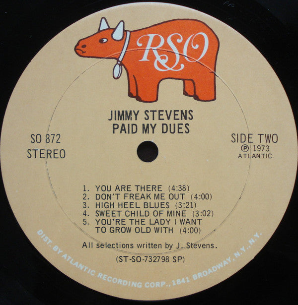 Jimmy Stevens (2) : Paid My Dues (LP, Album)