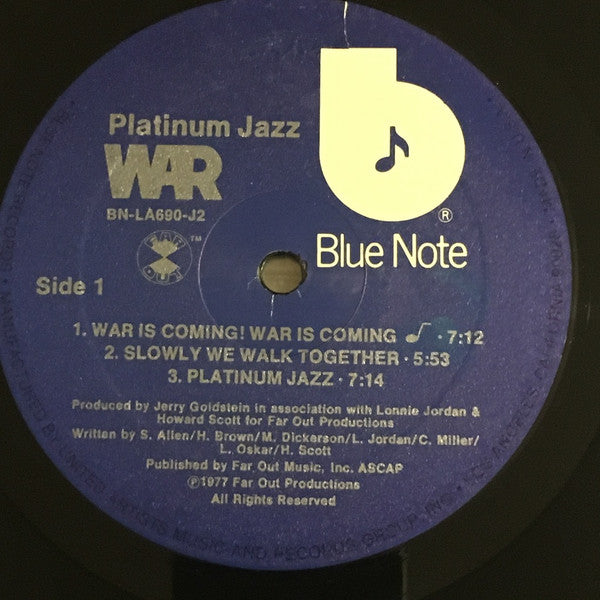 War : Platinum Jazz (2xLP, Comp, All)