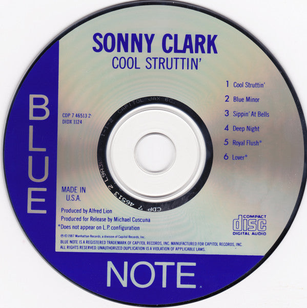 Sonny Clark : Cool Struttin' (CD, Album, RE, RP, Cap)