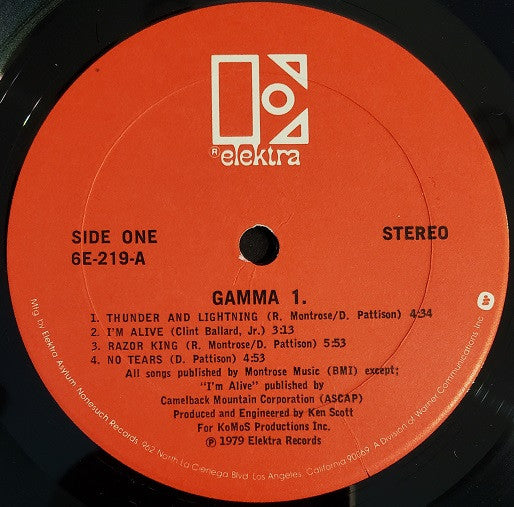 Gamma (5) : Gamma 1 (LP, Album, All)