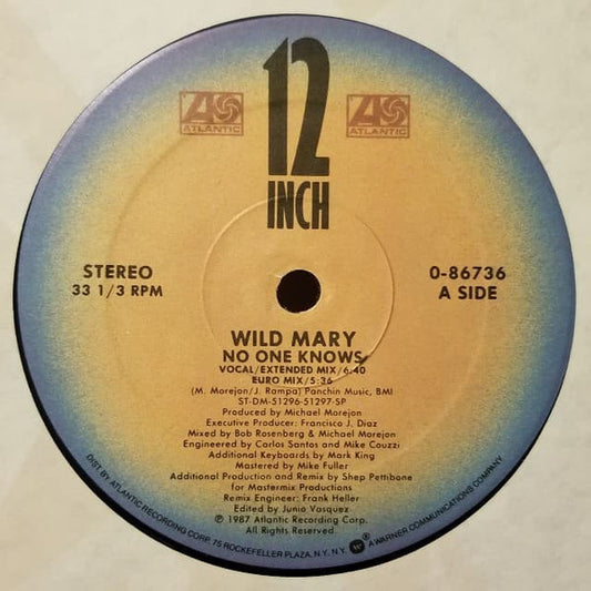 Wild Mary : No One Knows (12", Single)