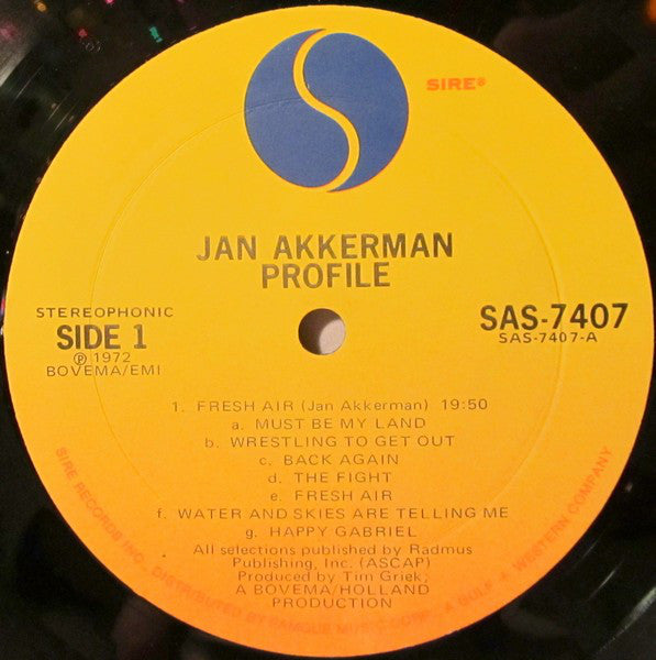 Jan Akkerman : Profile (LP, Album, MO )