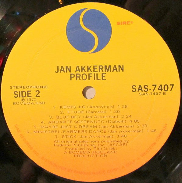 Jan Akkerman : Profile (LP, Album, MO )