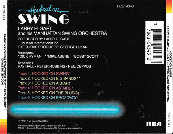 Larry Elgart And His Manhattan Swing Orchestra : Hooked On Swing (CD, Album, RE)