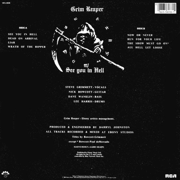 Grim Reaper (3) : See You In Hell (LP, Album)