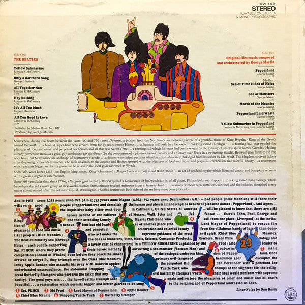 The Beatles : Yellow Submarine (LP, Album, Ter)