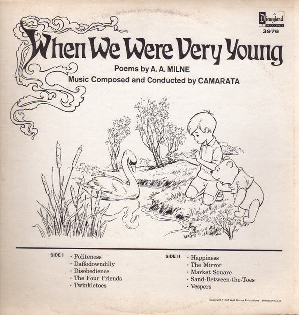 Alan Alexander Milne Music Composed And Conducted By Tutti Camarata : When We Were Very Young (LP, Album)