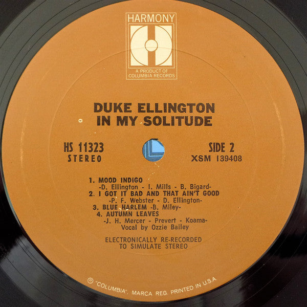 Duke Ellington : In My Solitude (LP, Album, Comp, Ter)