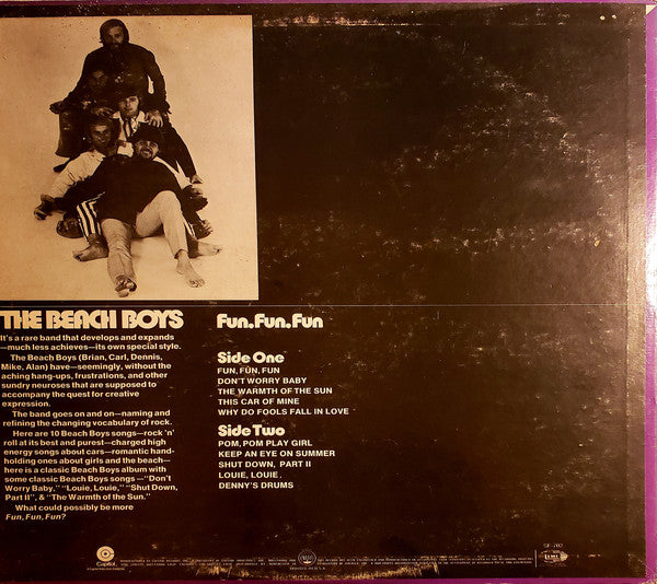 The Beach Boys : Fun, Fun, Fun (LP, Album, RE, Win)
